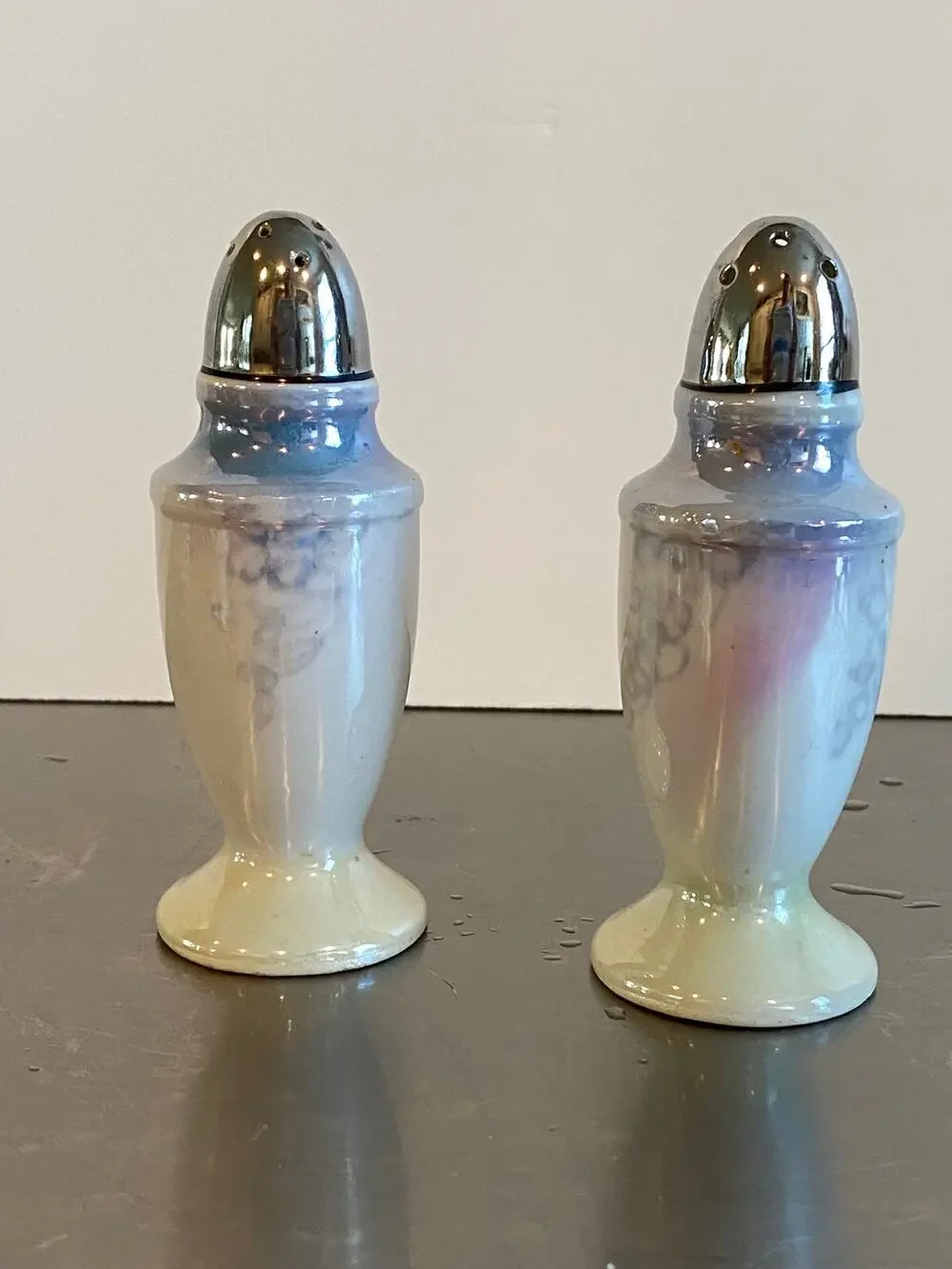 Vintage Goldcastle, Chikusa, Salt and pepper, made in Japan, pearlized